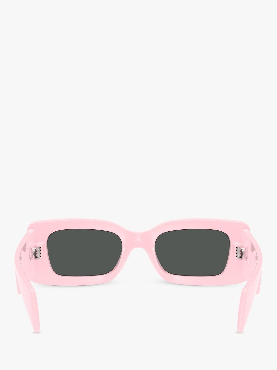 Versace women's rectangular sunglasses pink, UK version