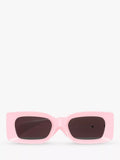 Versace women's rectangular sunglasses pink, UK version