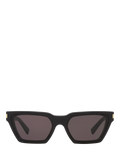 Yves Saint Laurent rectangular sunglasses black 57mm lens (British brand)