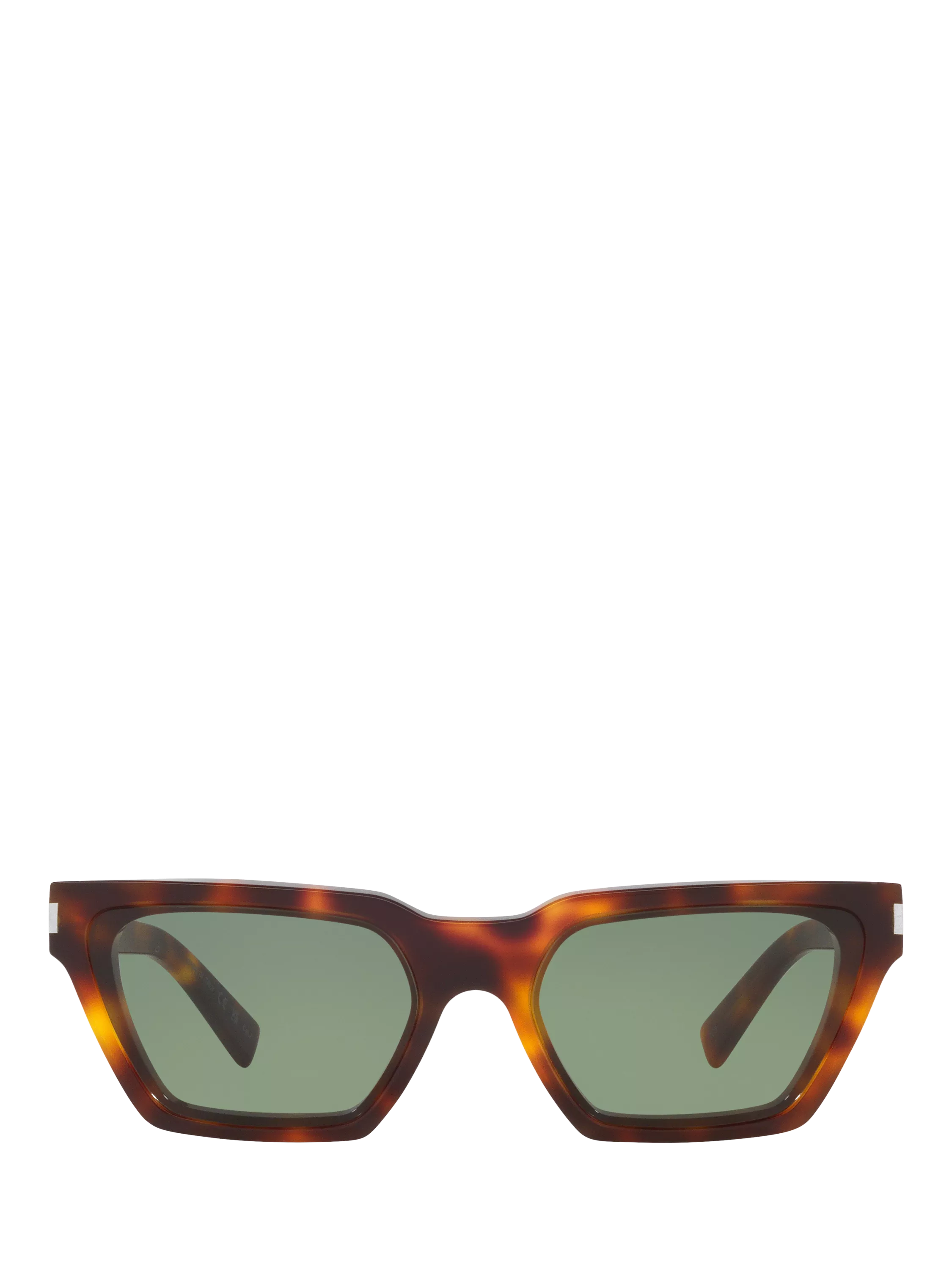 Yves Saint Laurent brown rectangular sunglasses (British brand)