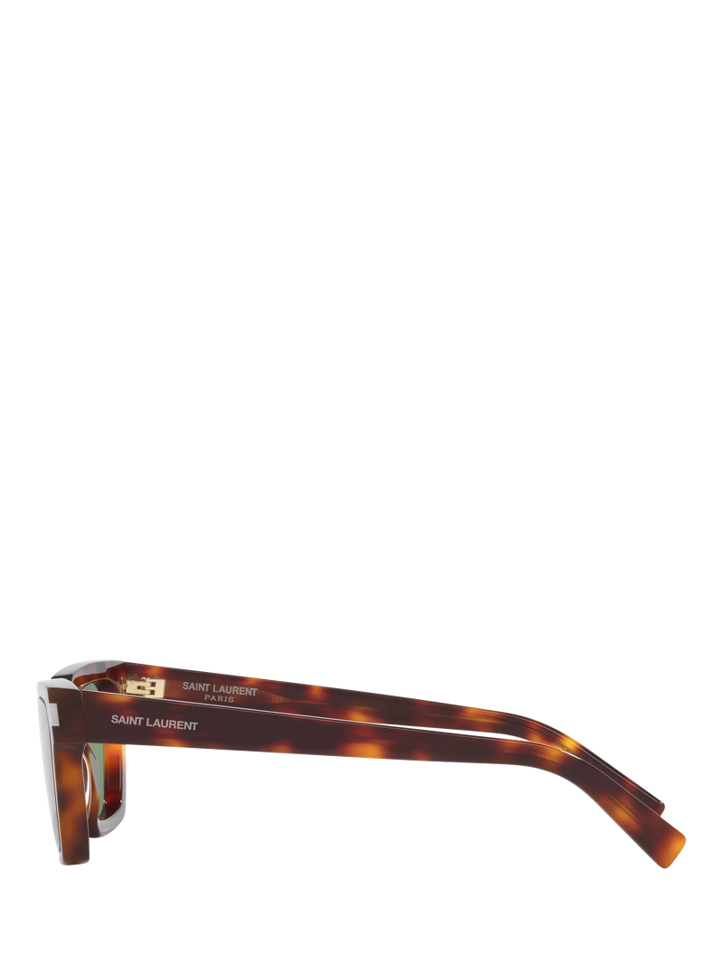 Yves Saint Laurent brown rectangular sunglasses (British brand)