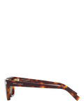 Yves Saint Laurent brown rectangular sunglasses (British brand)