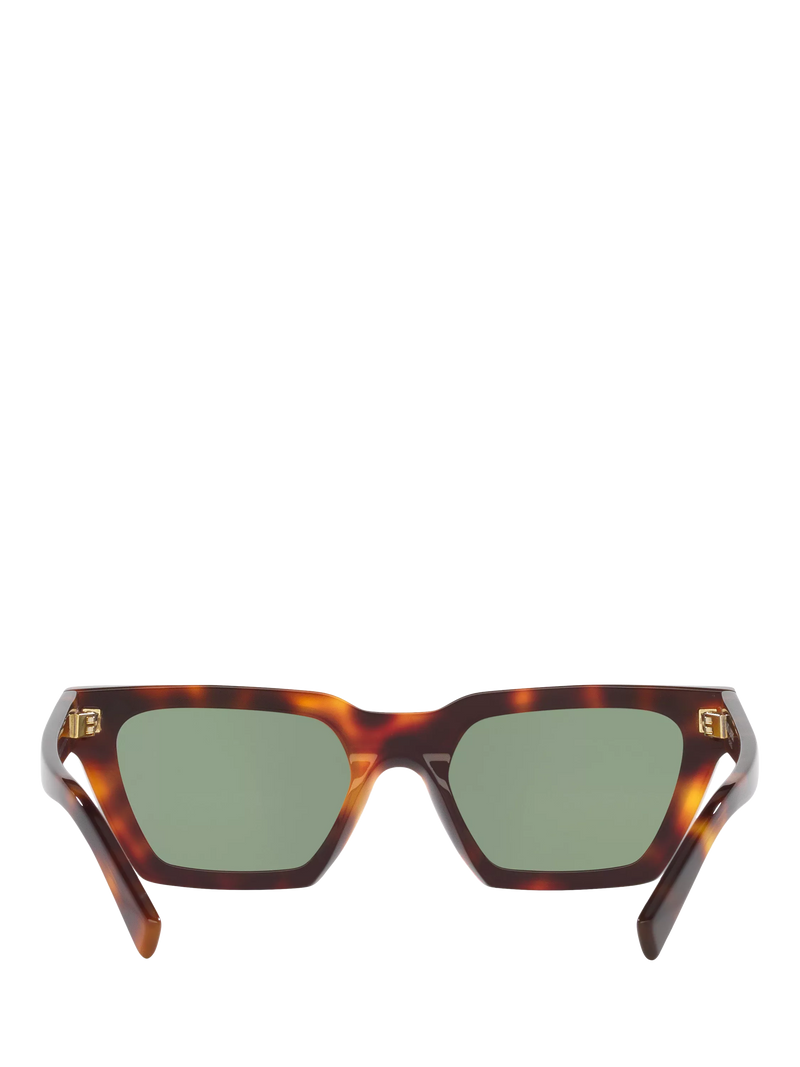 Yves Saint Laurent brown rectangular sunglasses (British brand)