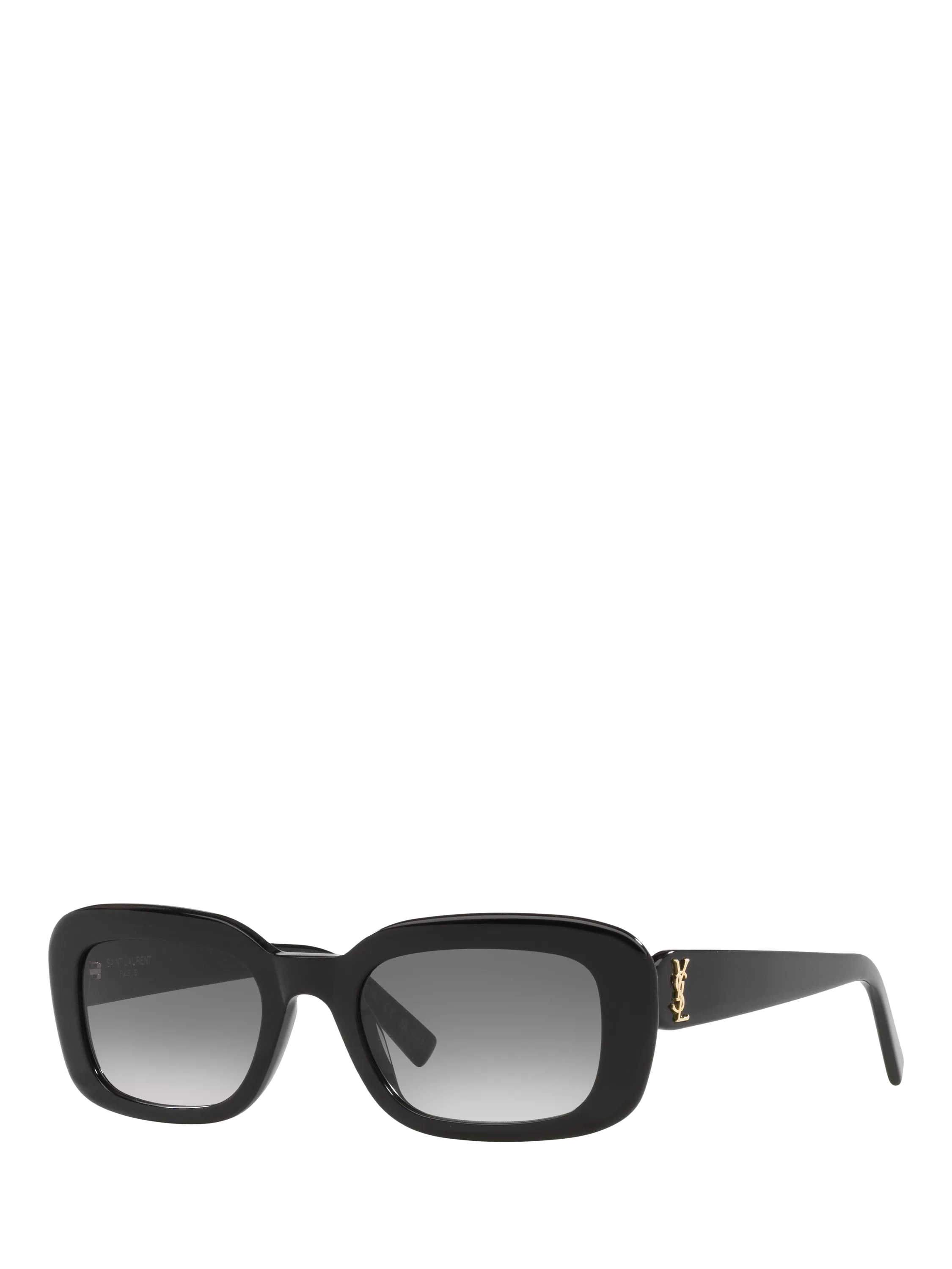 YSL black rectangular sunglasses hard case, UK version