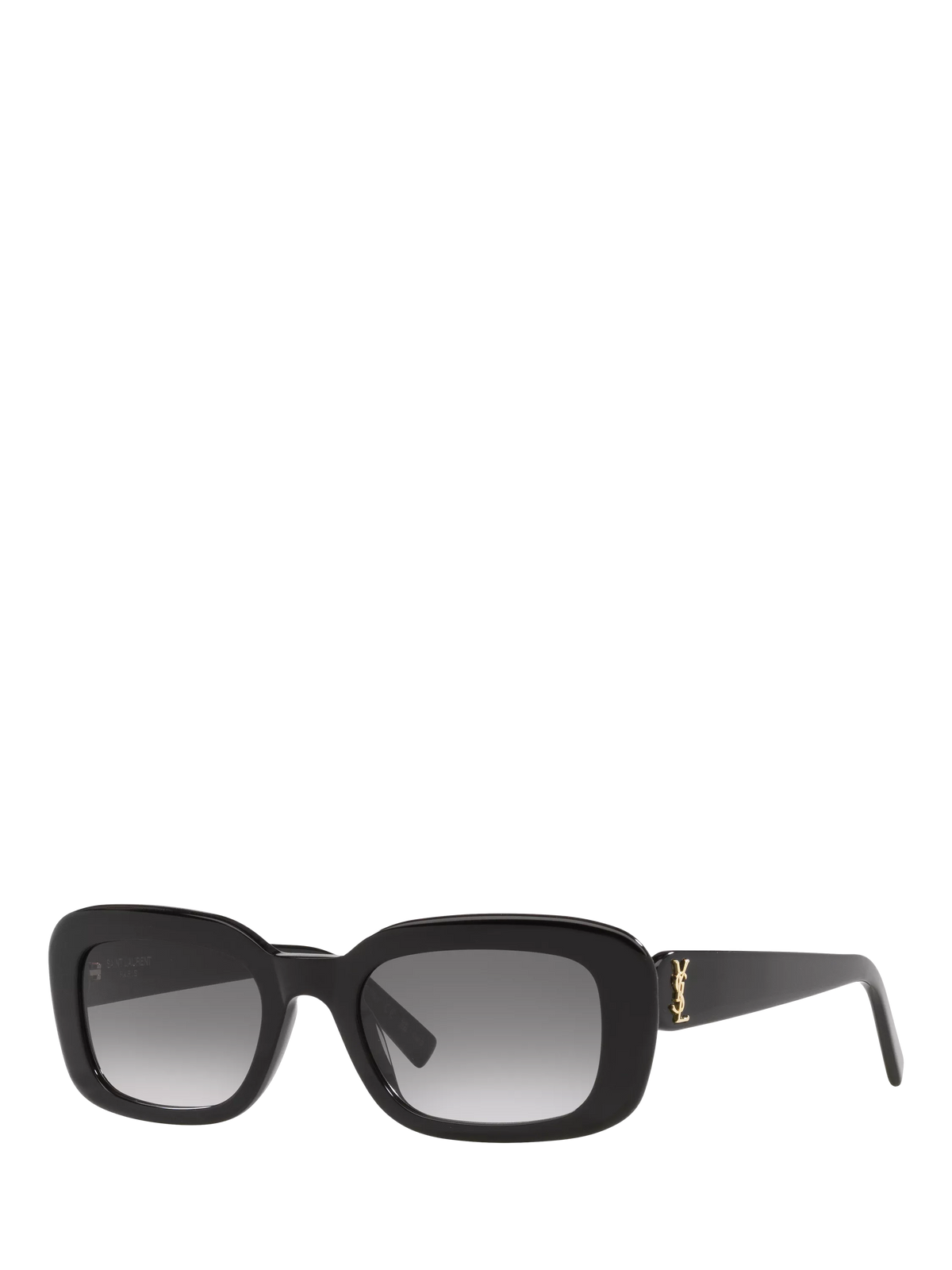YSL black rectangular sunglasses hard case, UK version