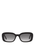 YSL black rectangular sunglasses hard case, UK version