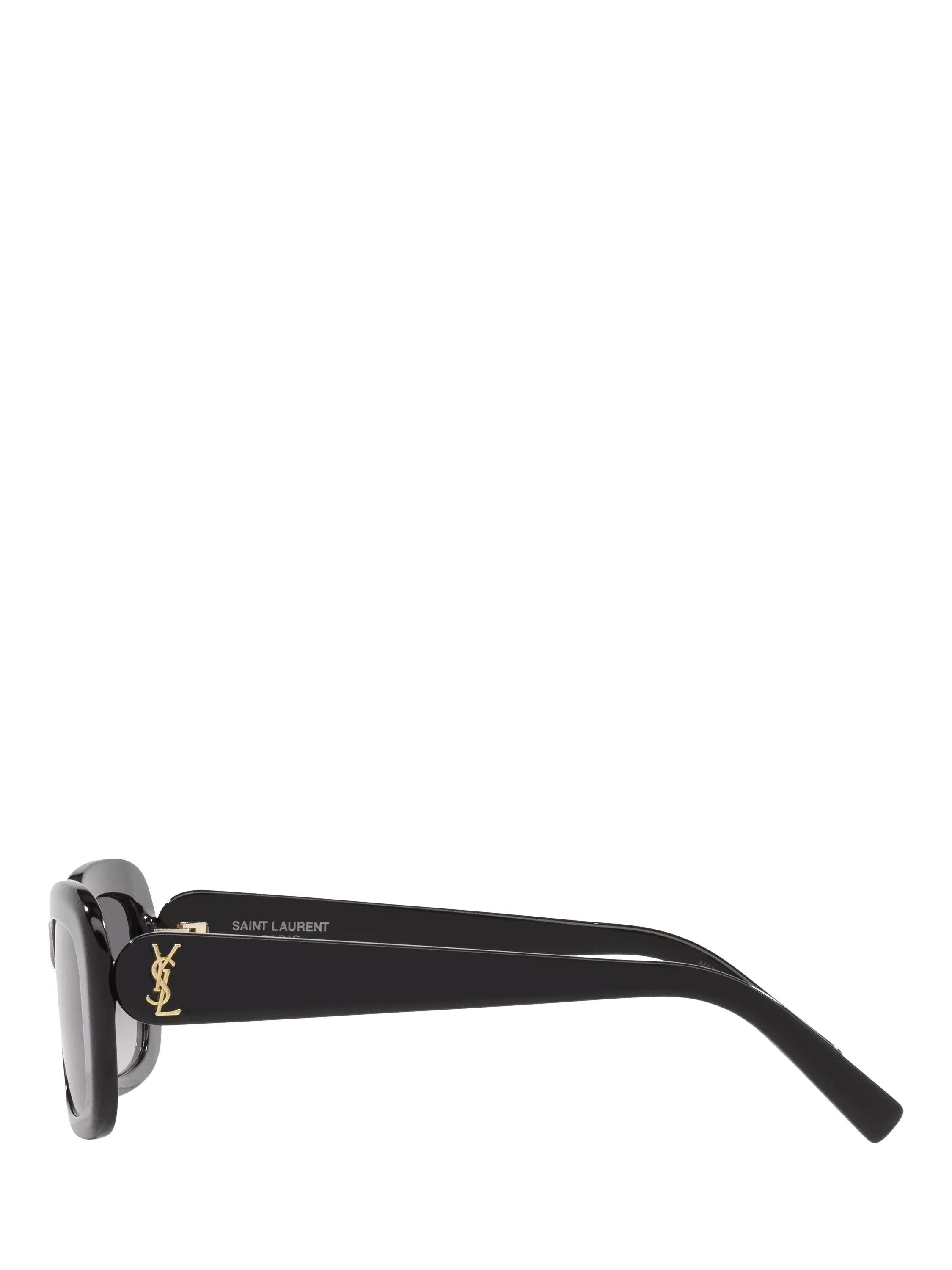 YSL black rectangular sunglasses hard case, UK version
