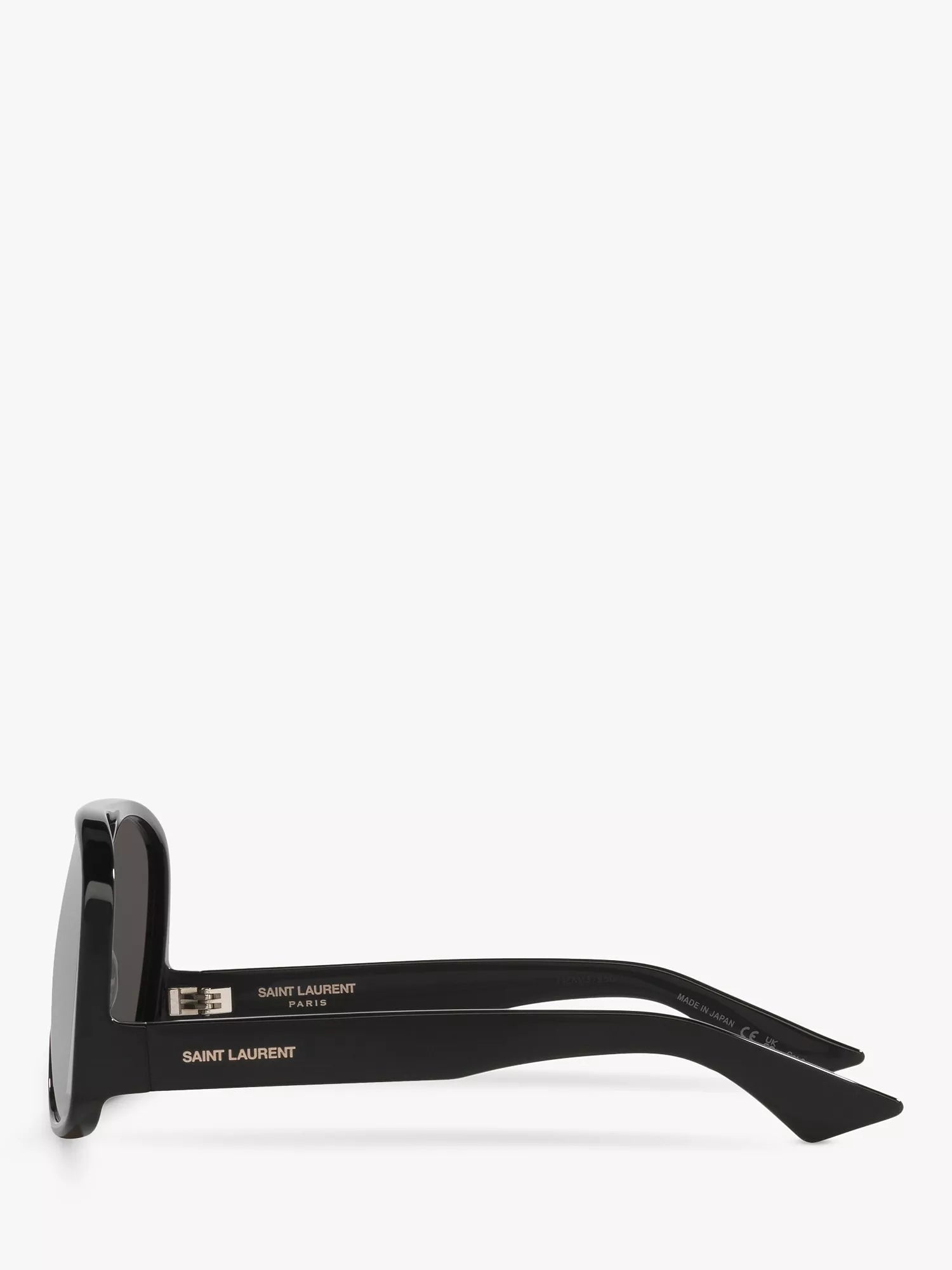 Yves Saint Laurent black aviator sunglasses, imported from the UK