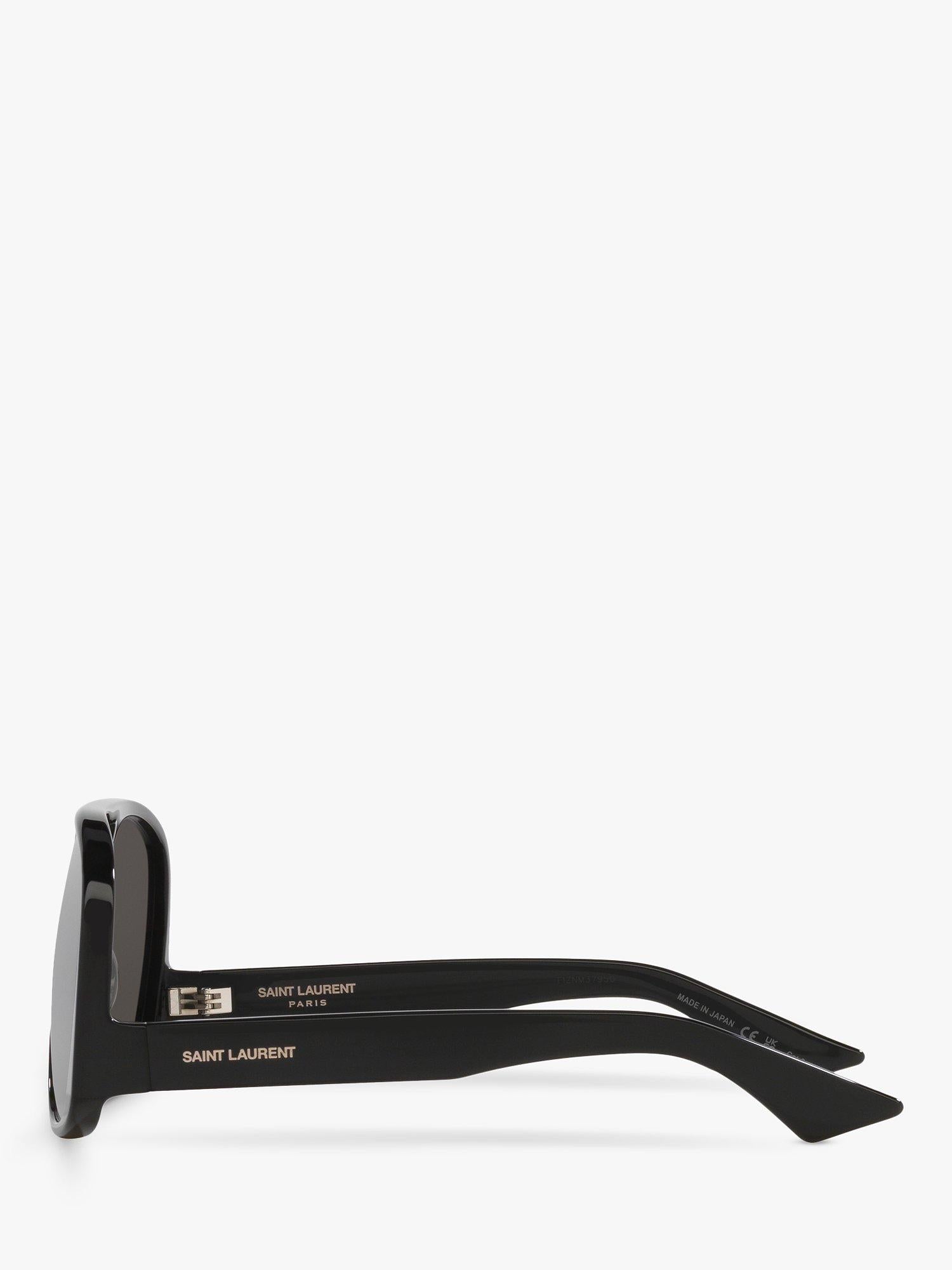 Yves Saint Laurent black aviator sunglasses, imported from the UK