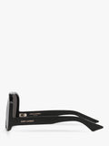 Yves Saint Laurent black aviator sunglasses, imported from the UK