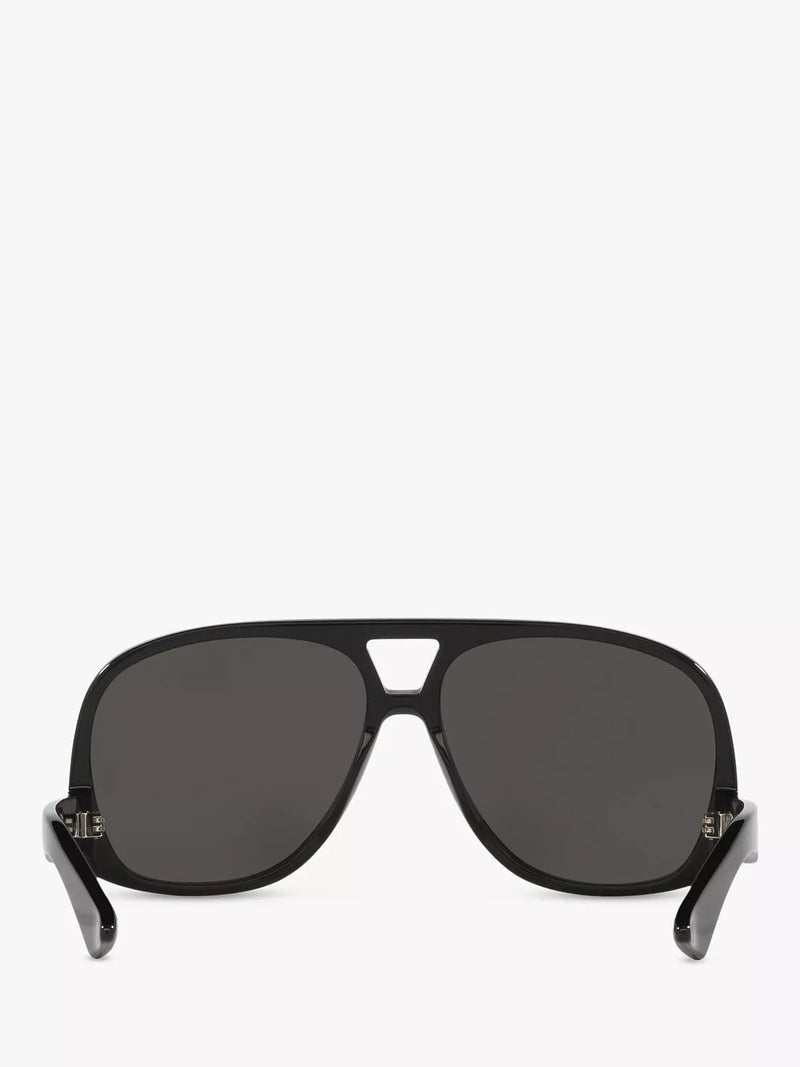 Yves Saint Laurent black aviator sunglasses, imported from the UK
