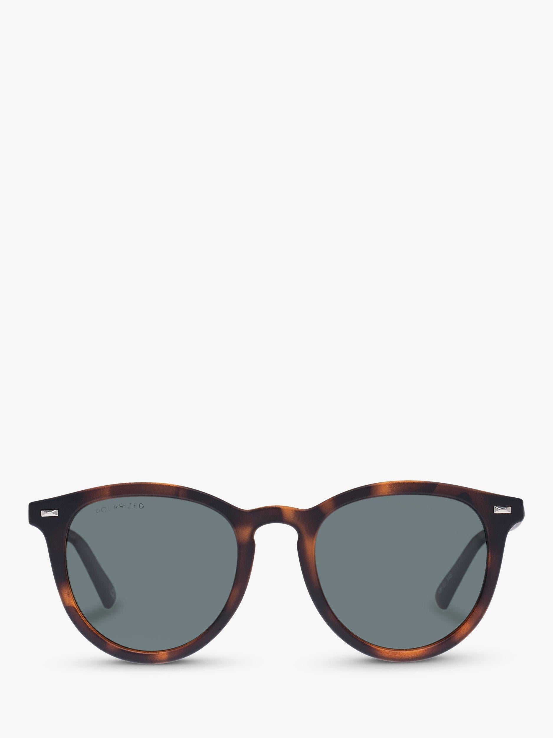 Le Specs Fire Starter polarisierte runde Sonnenbrille mattes Schildpatt, importiert aus Großbritannien