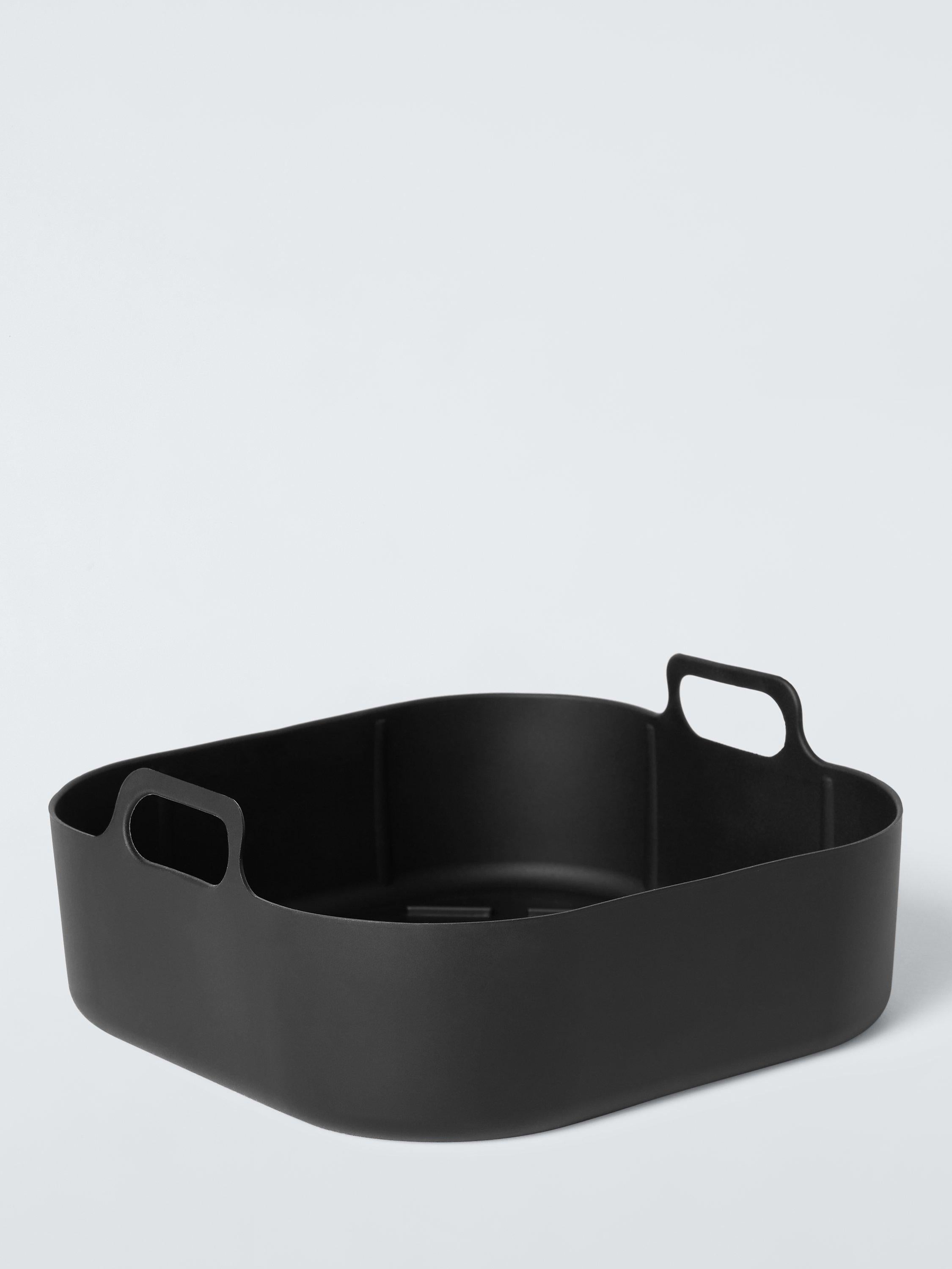 Square silicone non-stick air fryer liner with handles by John Lewis, 22cm, UK version