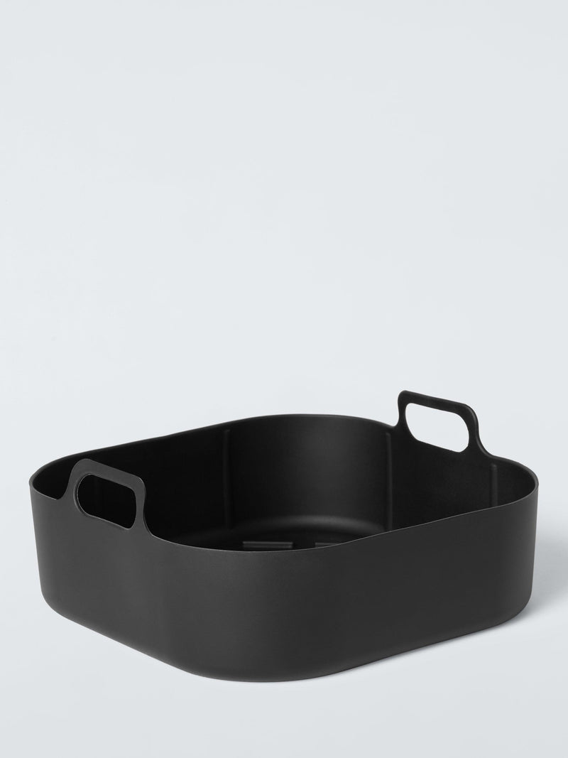 Square silicone non-stick air fryer liner with handles by John Lewis, 22cm, UK version
