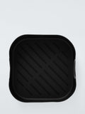 Square silicone non-stick air fryer liner with handles by John Lewis, 22cm, UK version