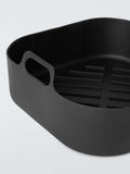Square silicone non-stick air fryer liner with handles by John Lewis, 22cm, UK version