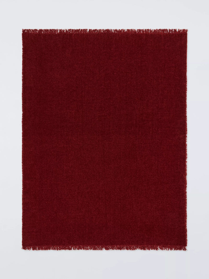 John Lewis Chenille Weave Throw - Cream