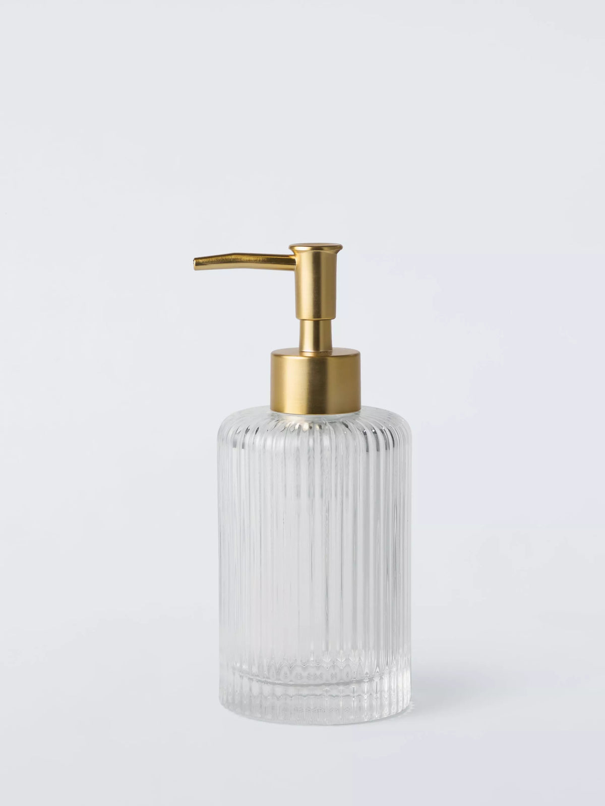 John Lewis fluted glass soap dispenser 270ml, imported from the UK
