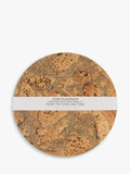 LIGA cork round placemats set of 4 natural, UK version