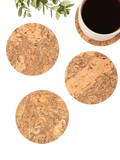 LIGA natural cork coasters set of four, UK version