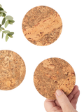 LIGA natural cork coasters set of four, UK version