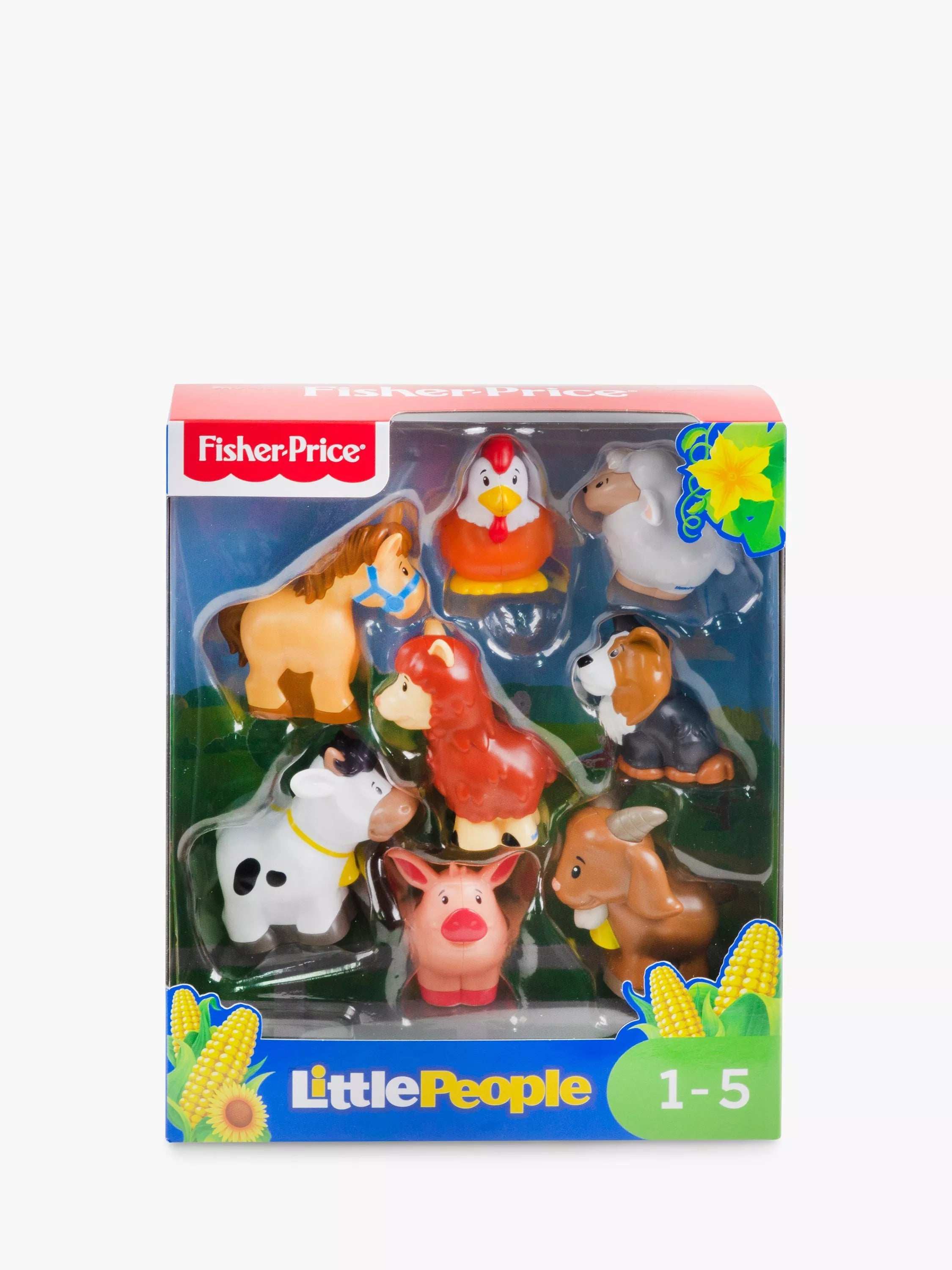Fisher-Price Little People farm animal figures pack of 8, imported from the UK