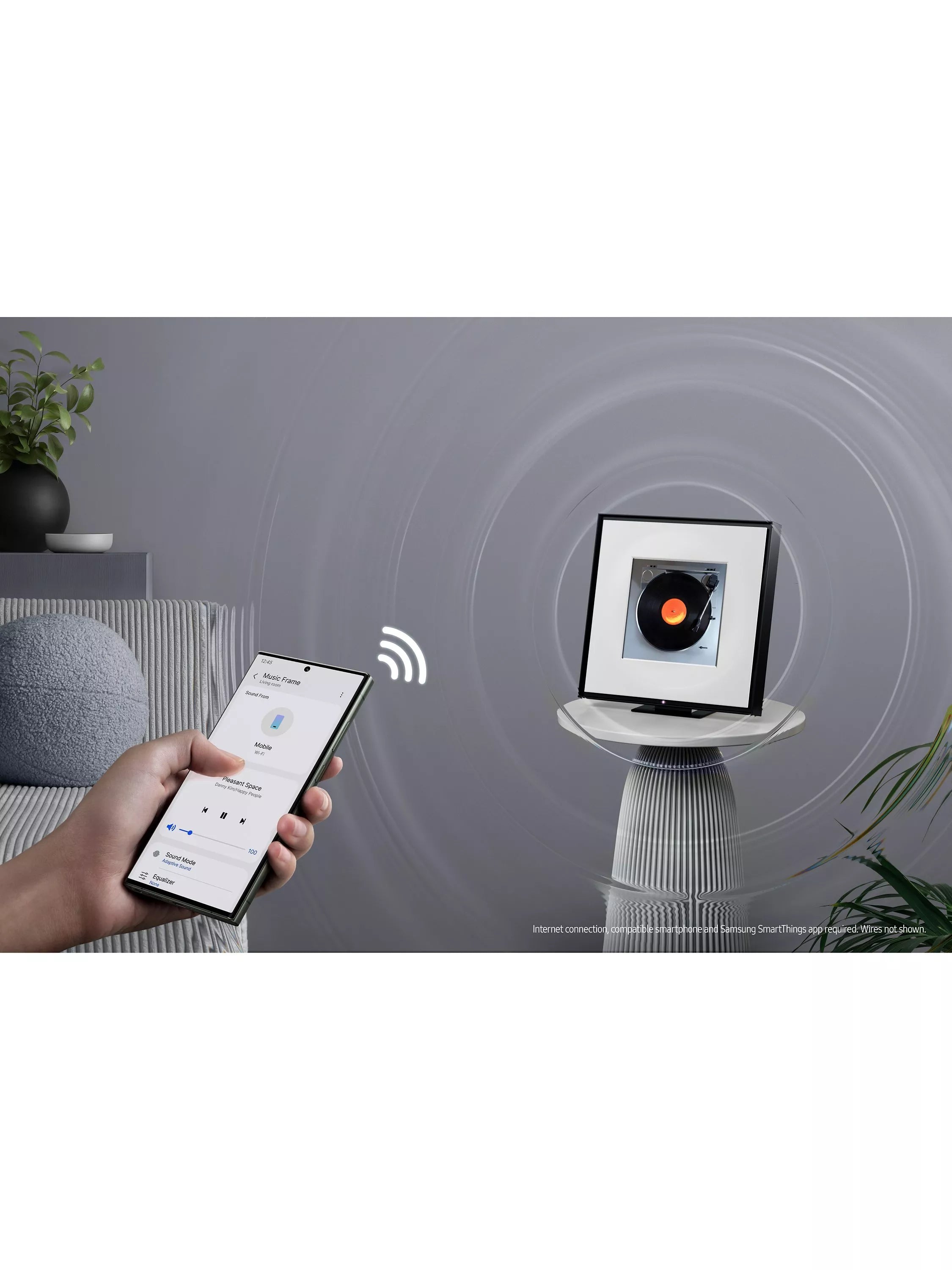 Samsung Music Frame smart speaker designed like a picture frame (British brand)