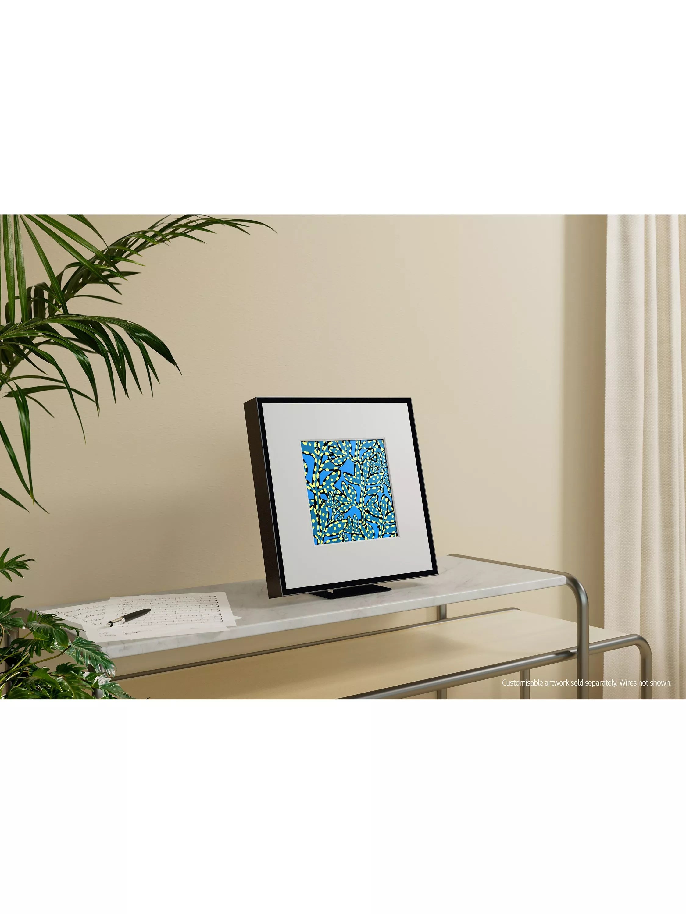 Samsung Music Frame smart speaker designed like a picture frame (British brand)
