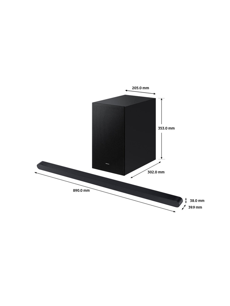 Samsung HW-S700D soundbar with wireless subwoofer black (British brand)