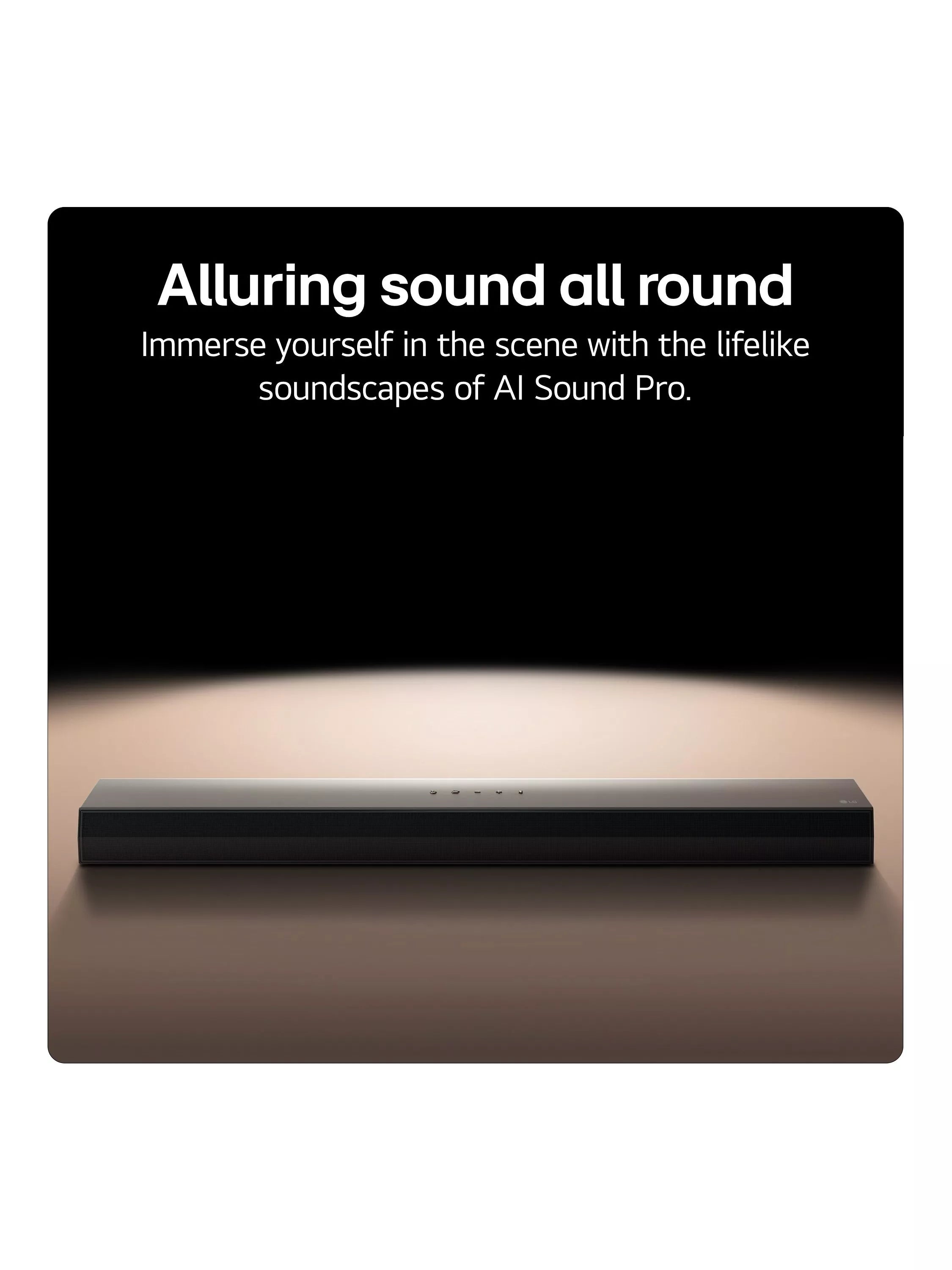 LG US60T soundbar with wireless subwoofer, UK version