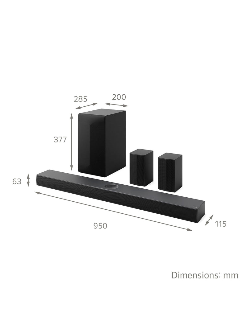 LG US70TR 5.1 channel soundbar with wireless subwoofer, UK version
