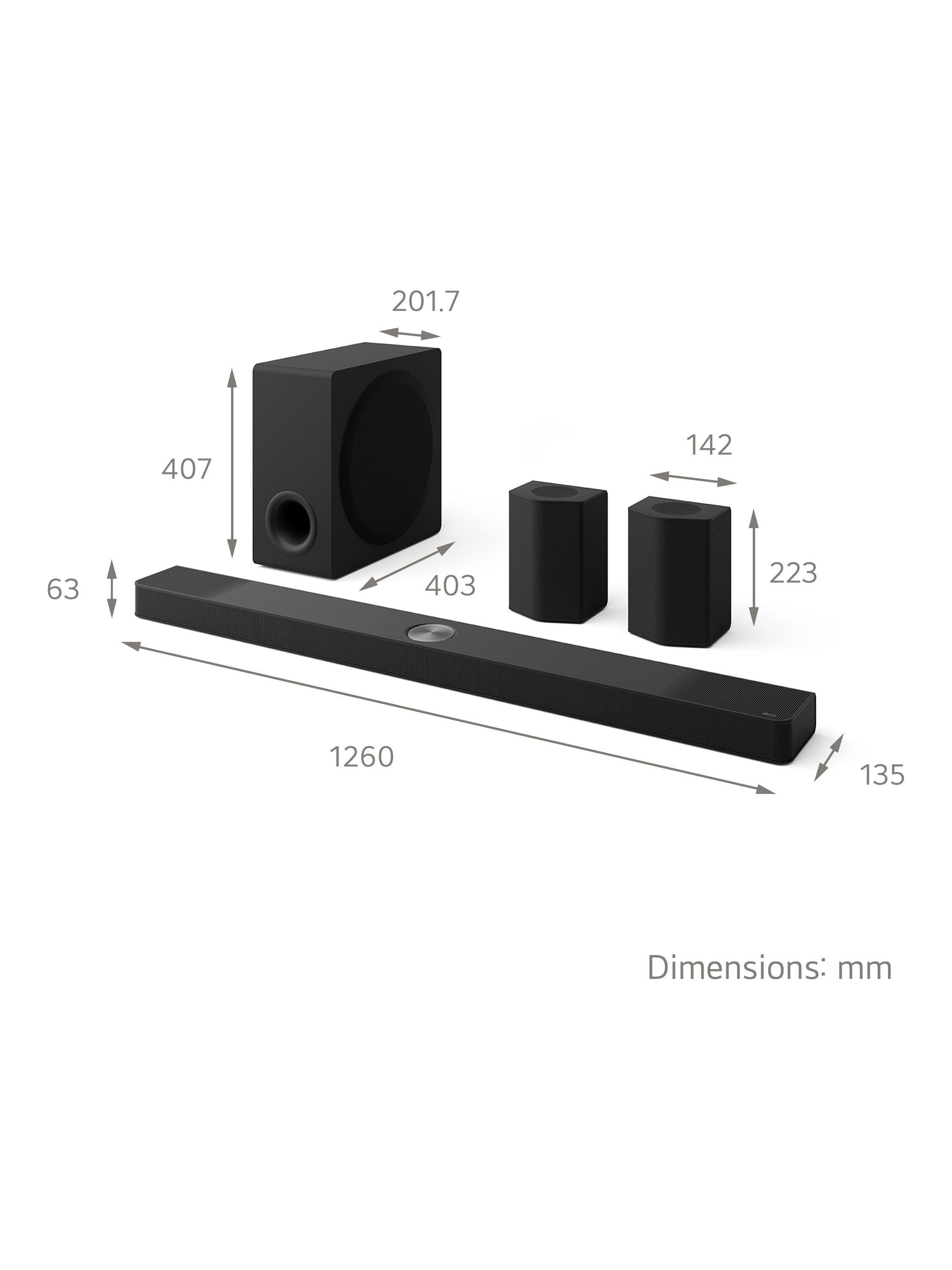 LG S95TR soundbar with Dolby Atmos wireless subwoofer (British brand)