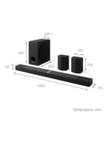 LG S95TR soundbar with Dolby Atmos wireless subwoofer (British brand)