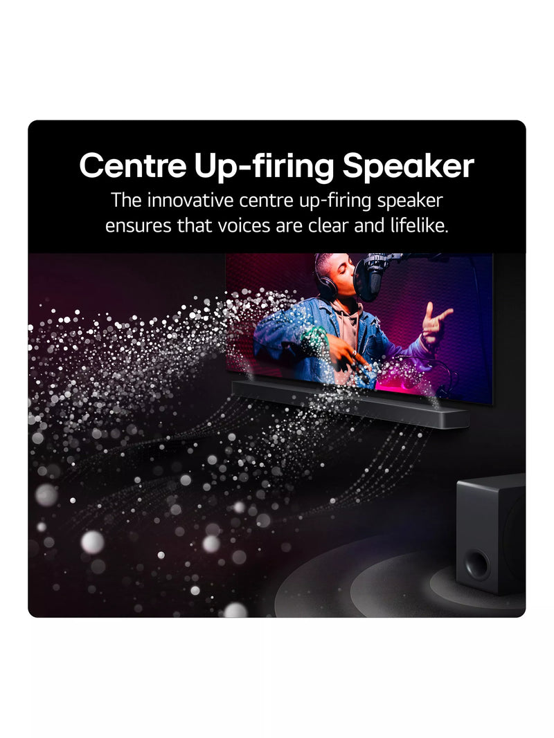 LG S95TR soundbar with Dolby Atmos wireless subwoofer (British brand)