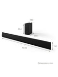 LG USG10TY soundbar black with wireless subwoofer (British brand)