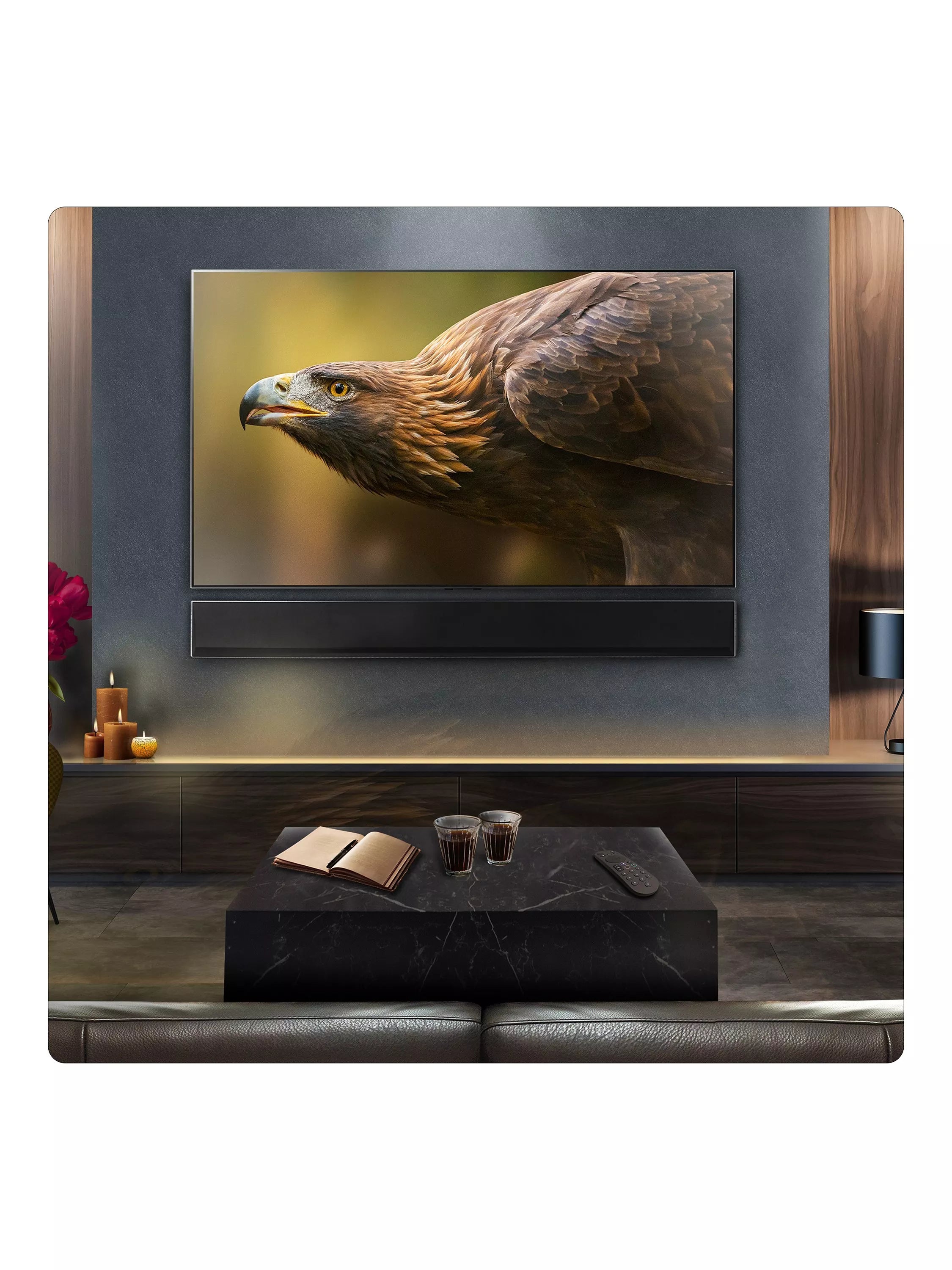 LG USG10TY soundbar black with wireless subwoofer (British brand)