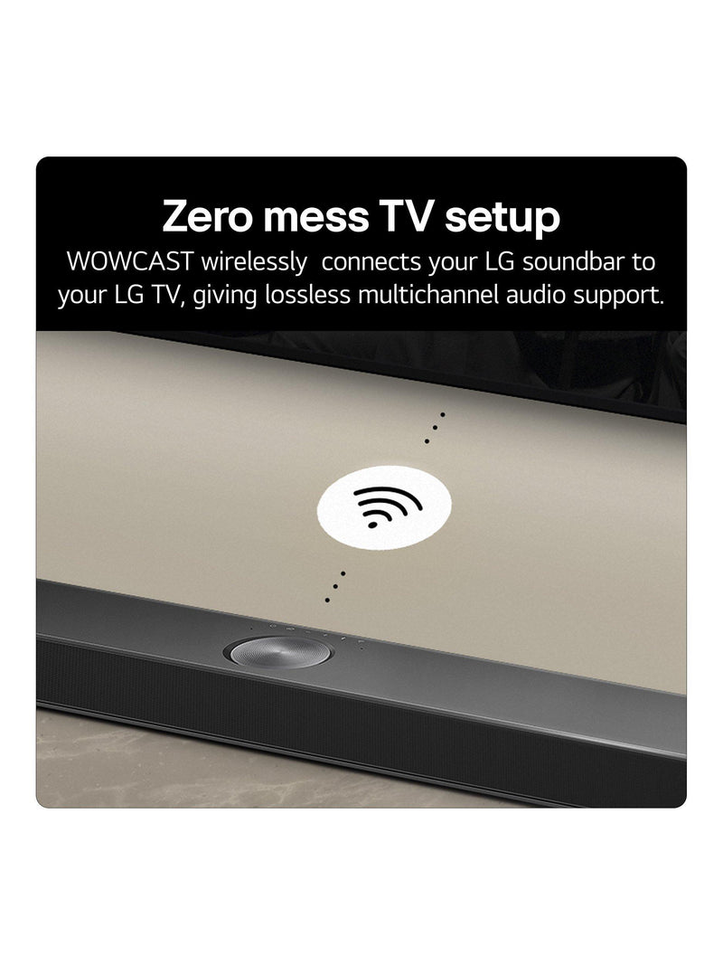 LG USG10TY soundbar black with wireless subwoofer (British brand)