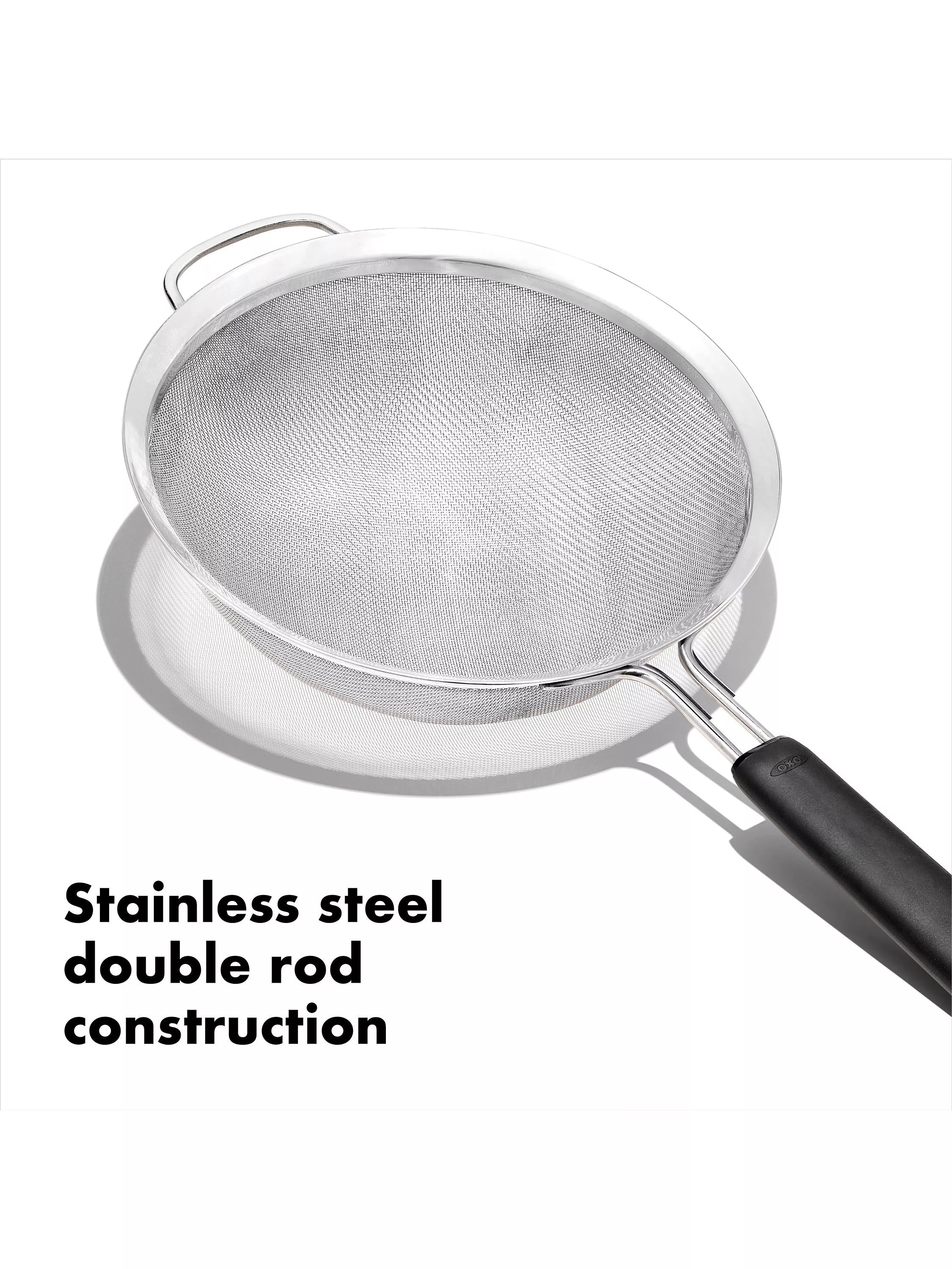 OXO Good Grips fine mesh strainer 20cm, imported from the UK