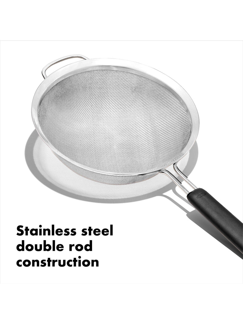 OXO Good Grips fine mesh strainer 20cm, imported from the UK