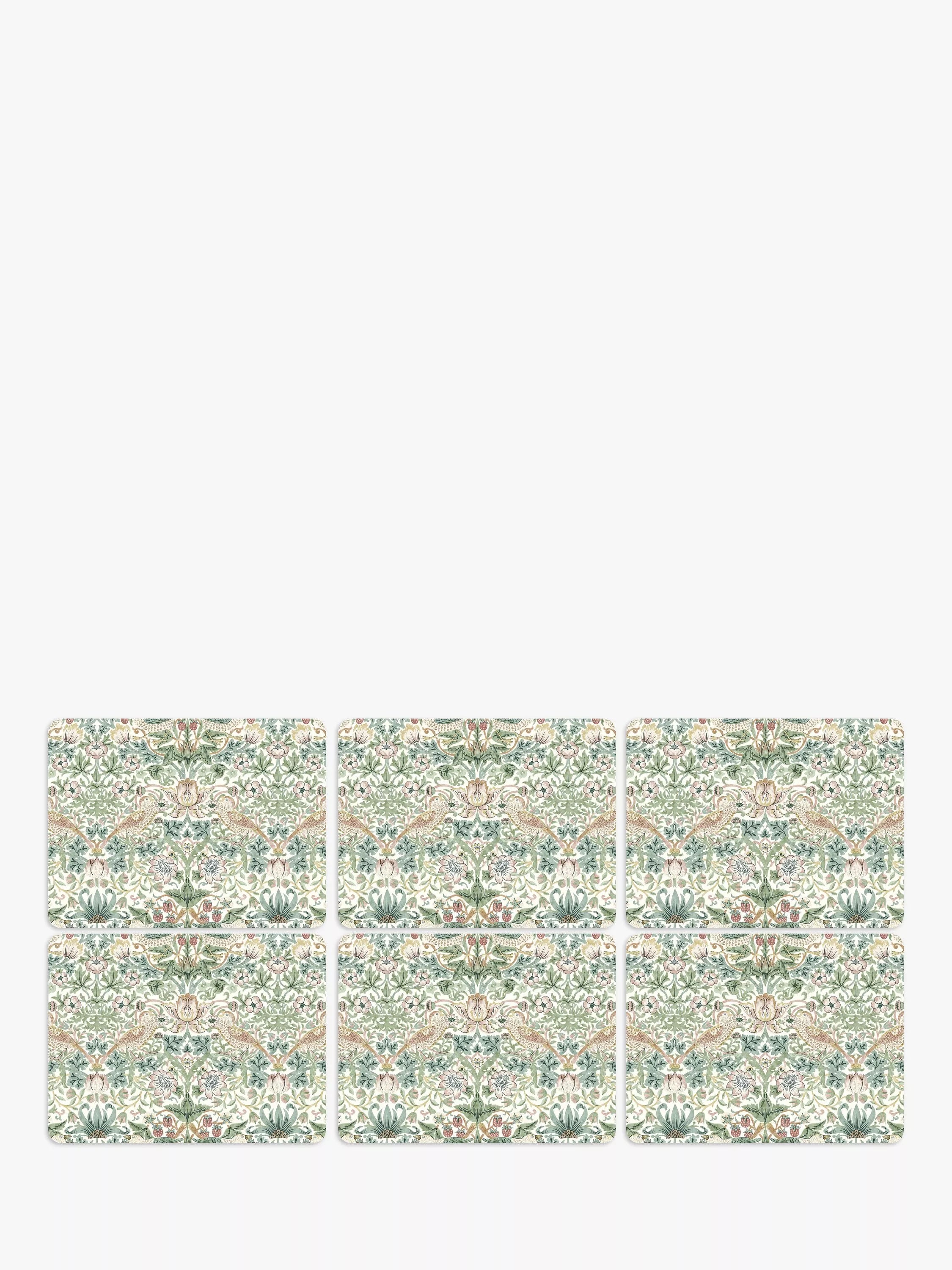 Morris & Co. Strawberry Thief placemats set of 6, UK version