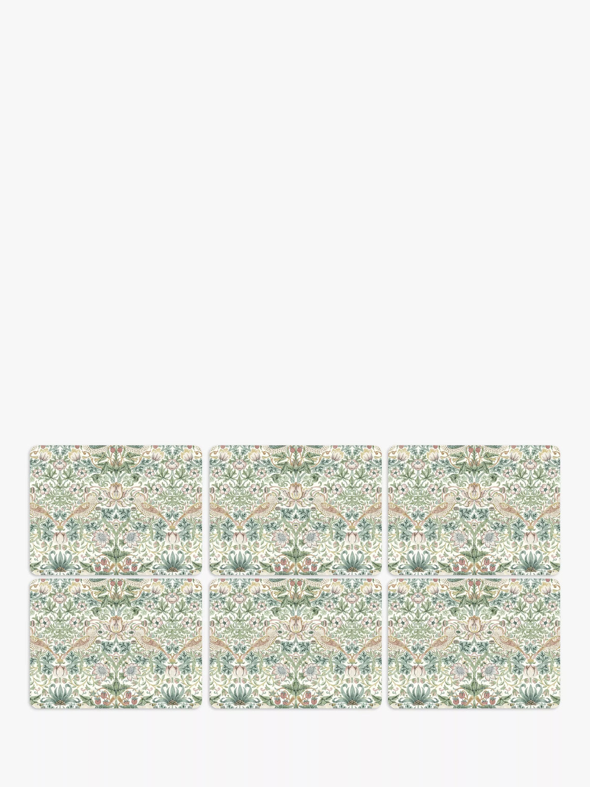 Morris & Co. Strawberry Thief placemats set of 6, UK version