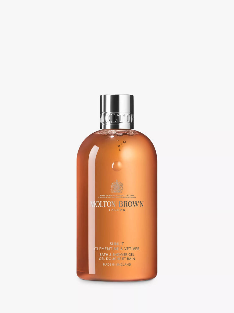 Molton Brown Sunlit Clementine & Vetiver Bath & Shower Gel, 300ml