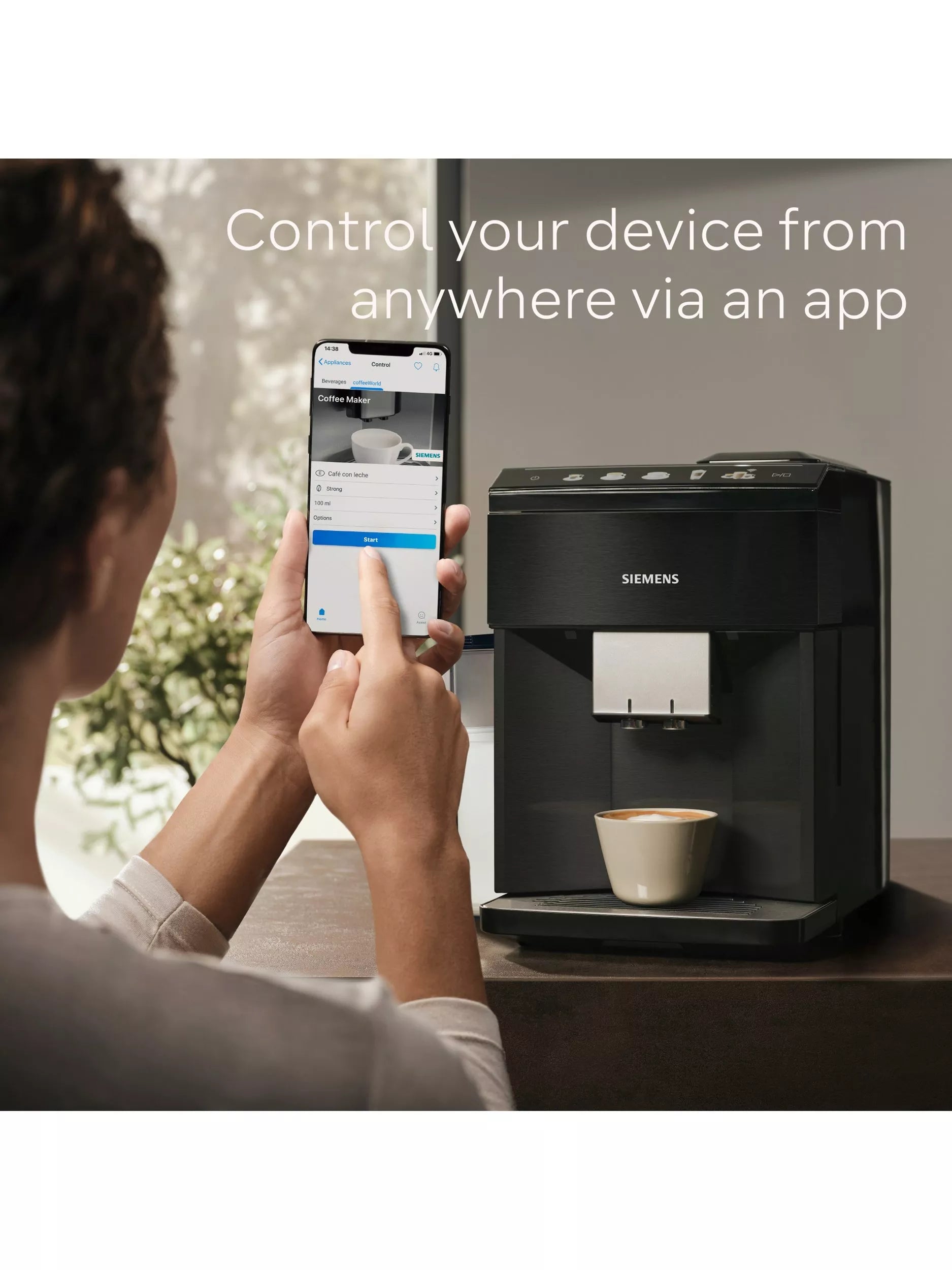Siemens Bean to Cup Coffee Machine Black (British brand)