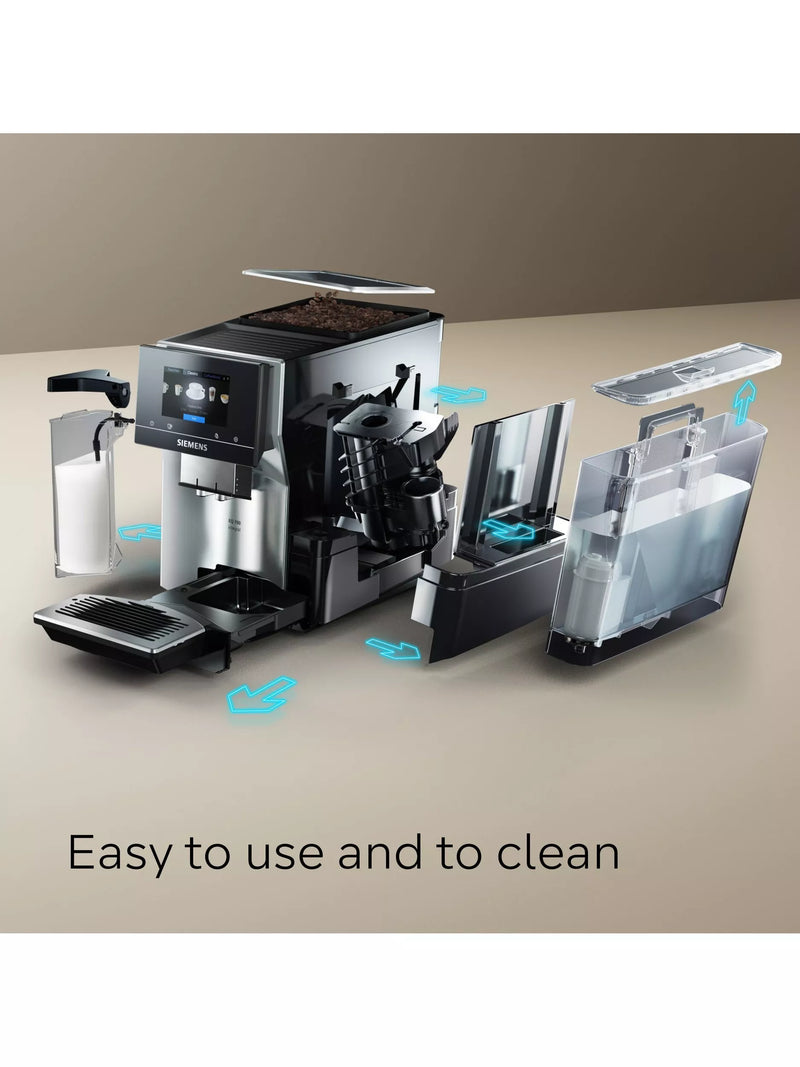 Siemens TQ713GB3 EQ700 Black bean-to-cup coffee machine (British brand)