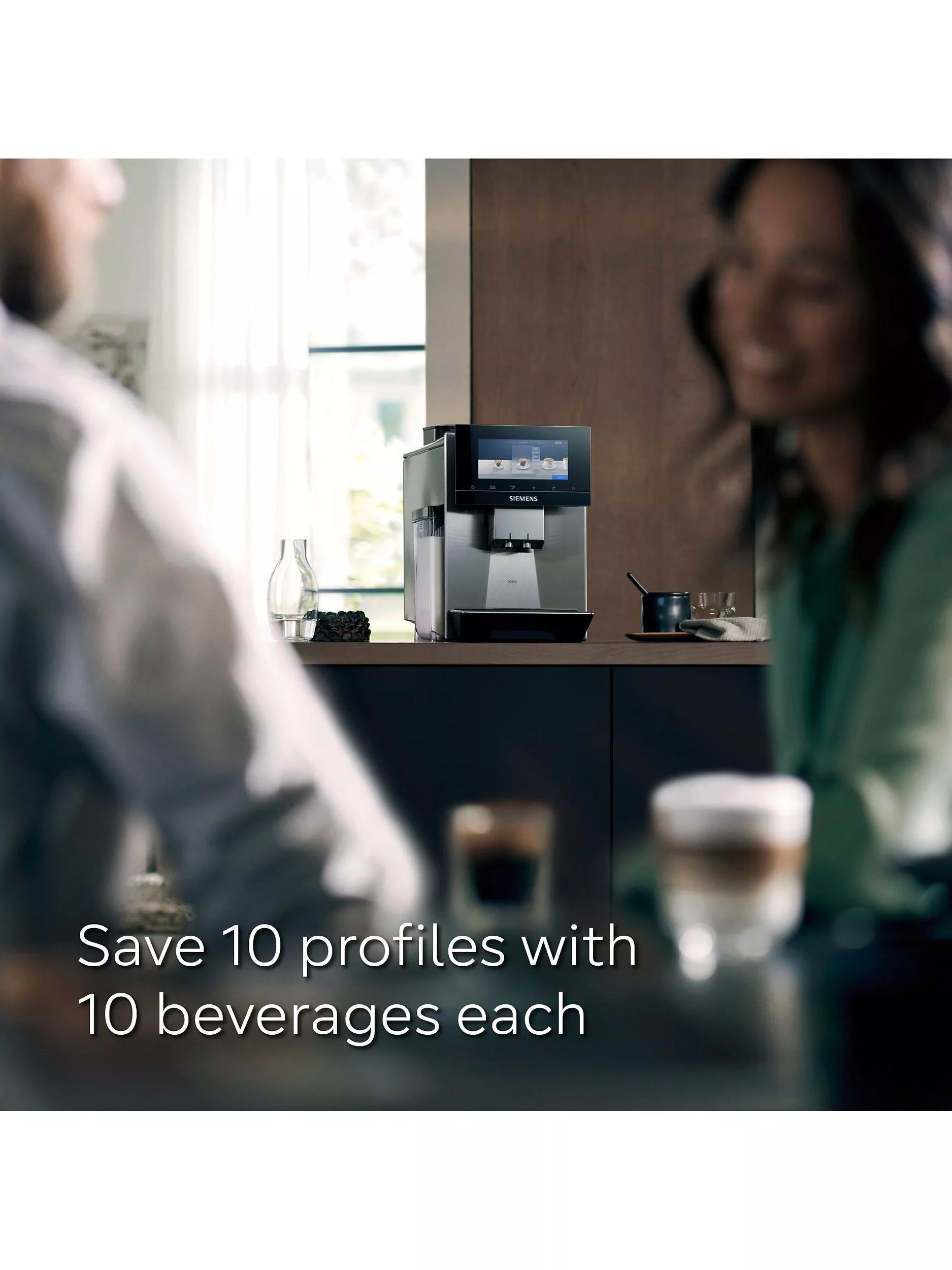 Siemens TQ907GZ3 EQ900 Bean to Cup Coffee Machine in Black (British brand)