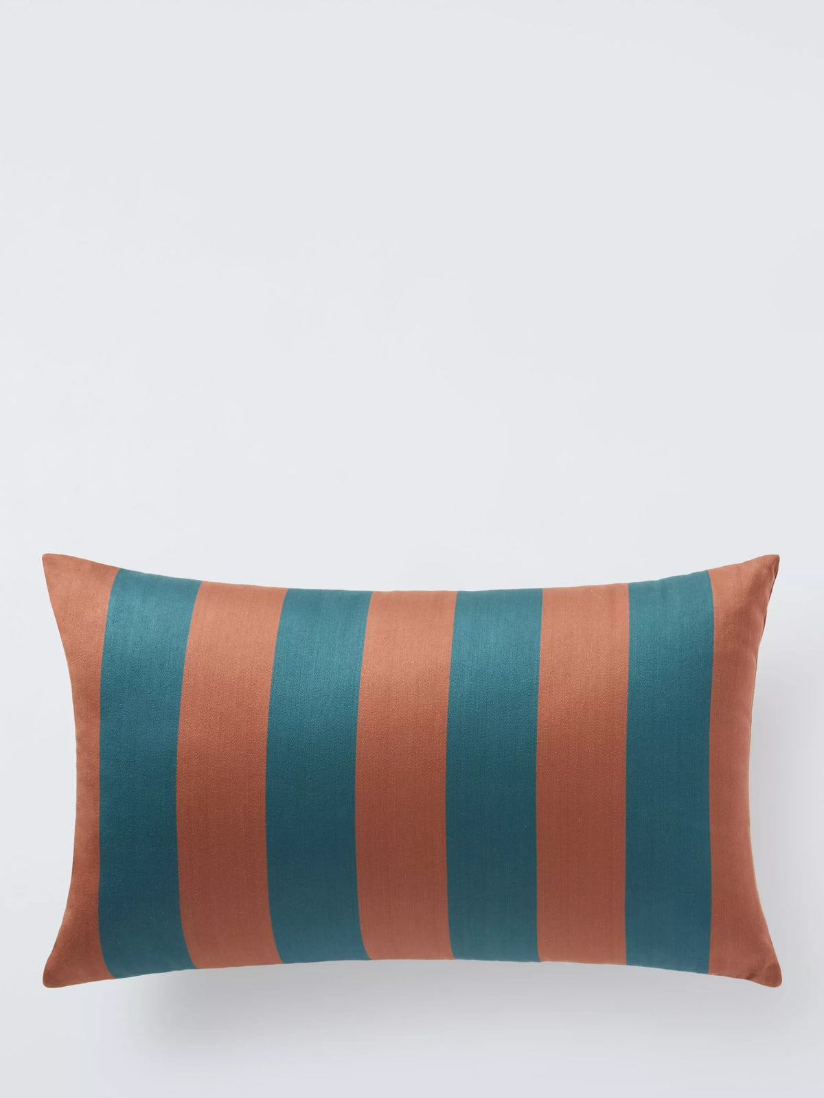 John Lewis X Collagerie Satin Stripe Cushion - Auburn