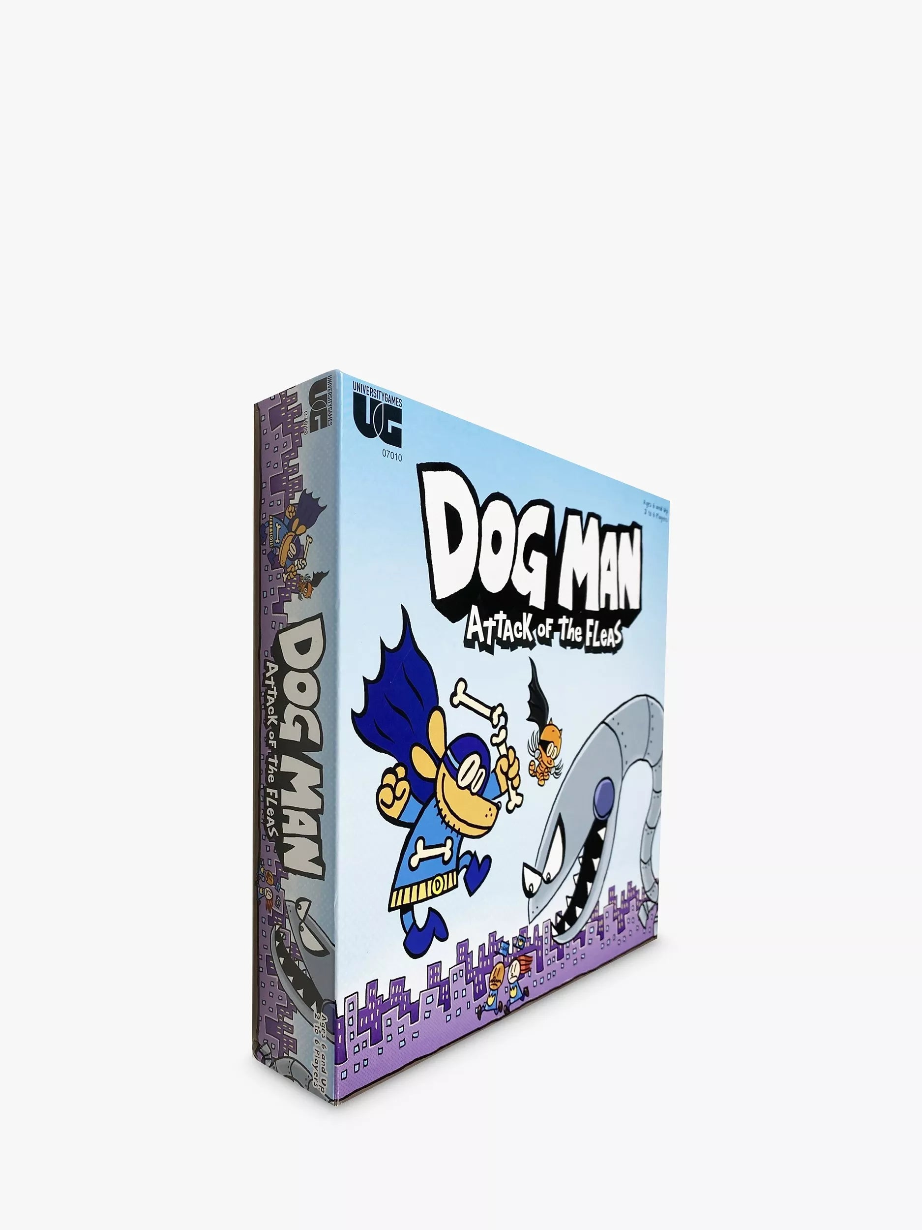 University Games Dog Man Attack of the FLEAS board game, imported from the UK