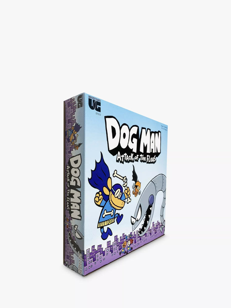 University Games Dog Man Attack of the FLEAS board game, imported from the UK