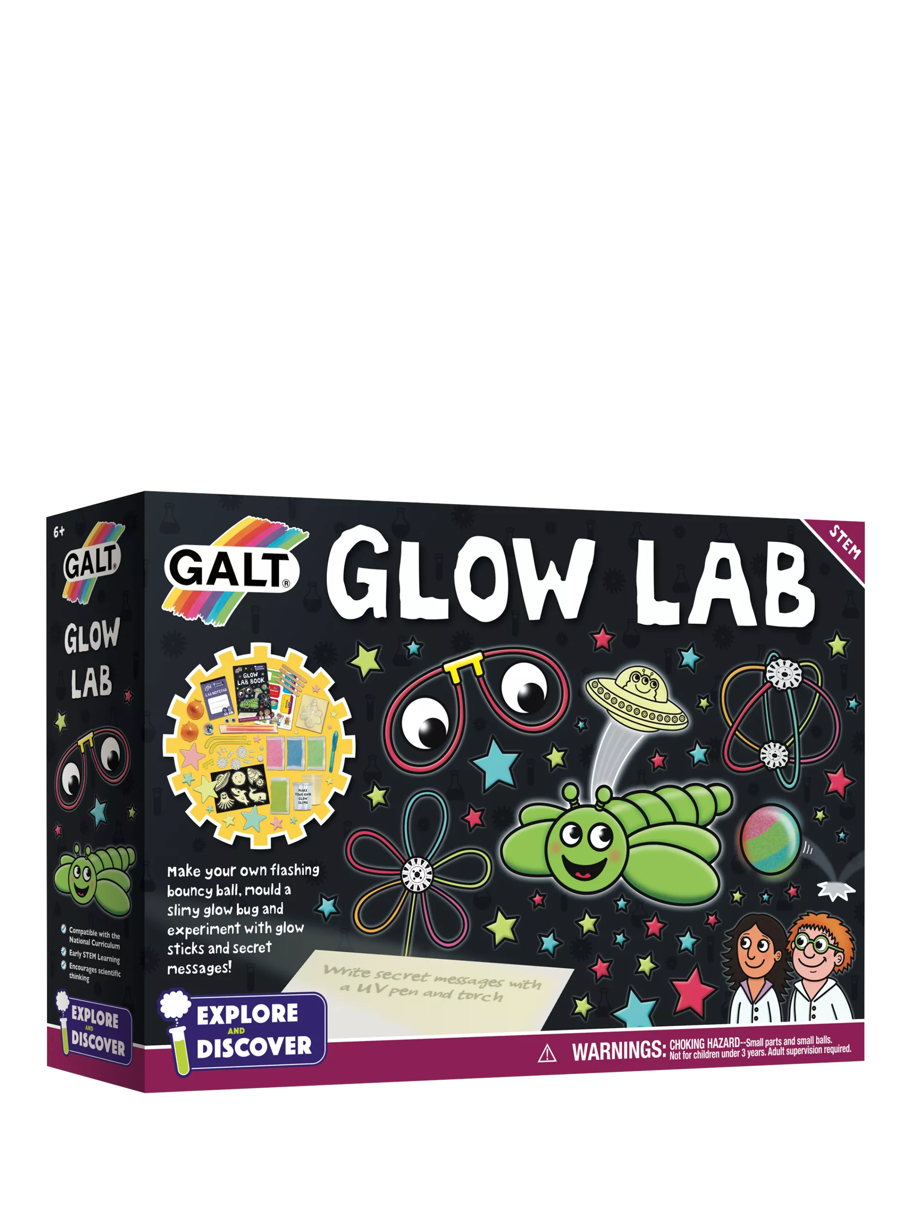 Galt Glow Lab STEM set glow experiments British product