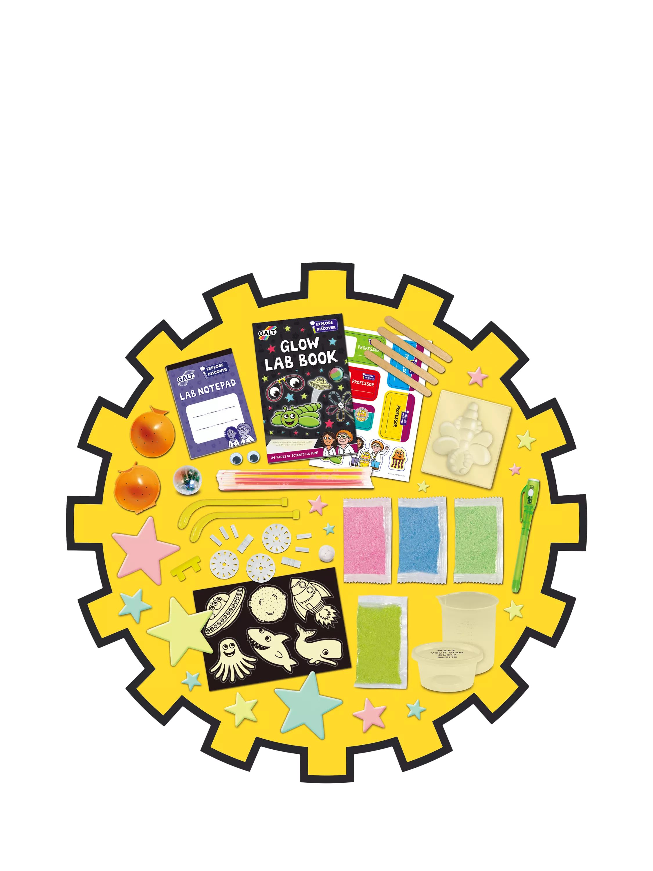 Galt Glow Lab STEM set glow experiments British product